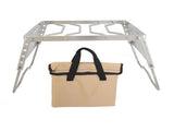 Stove Stand Rack Stainless Steel Silver Foldable Multifunctional Portable Picnic Pot Bracket for V1294-YM0716-3118220165011