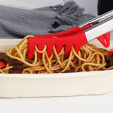 Ergonomic Red Food Tong for Home Use, and Easy to Clean, 2Pcs V1369-AZ3-W-17461