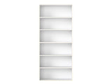 Levede 6 Tier Book Shelf Adjustable Shelves White CH1154-6-WH_NZ