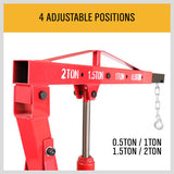 2-Ton Hydraulic Engine Crane Foldable Hoist Stand for Mobile Garage Lifting- Workshop Essential V465-SDY-97262