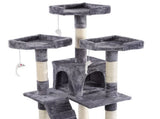 170cm Cat Tree Scratching Post Scratcher Pole Gym Toy House Furniture Multilevel - grey V610-CAT52008-GREY