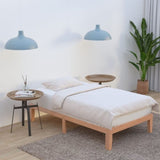 Single Size Warm Wooden Natural Bed Base Frame King Single V264-STB-108P-NTR-KS-1