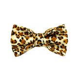 M Luxury 5 Piece Dog Harness and Collar Set Leopard Print with Leash Bow Tie & Waste Bag Holder Gold V888-ELOSUNG38964
