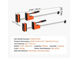 Bar Clamps for Woodworking, 2-Pack 76.2 cm Parallel Clamp Set, F-Clamp with 680 kg Load Limit, Even V952-FJ30INCH2GPXIMF6O001V0