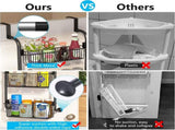 CARLA HOME 4-Tier Over the Door Organizer Heavy-Duty Metal Pantry Rack with Hanging Baskets for Home V178-36339