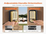 Mechanical Keyless Entry Door Lock, 14 Key Mechanical Door Lock, Mechanical Keypad Door Lock with V952-JXMMSQRSSZMM8DYARV0