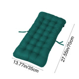 Outdoor Chair Seat Cushion With Ties, Tufted Patio Furniture Replacement Pad, 14 x 28 in V1237-MS-724-039