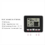 Ultrasonic Wireless Water Tank Liquid Level Meter with Temperature Sensor Level Monitor Time Display V1369-AZ3-W-08945