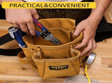 Yellow Gray adjustable tool belt, tool carrying belt, tool storage organizer, tool belt for V1347-148-GRA-01265