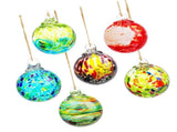 6PCS Hand Blown Glass Ornament Balls Decorative Hanging Gazing Glass Friendship Balls Ornament for V1294-YM0901-3115240112911