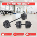 20kg Dumbbell Set Home Gym Fitness Exercise Weights Bar Plate V63-831711