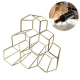 Tabletop Wine Rack 6 Bottle Wine Holder Modern Metal Wine Rack Desktop Wine Bottle Holder V1294-YM0717-10057065