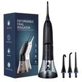 Black Advanced Portable Water Flosser - Rechargeable Oral Irrigator, IPX7 Waterproof, 4 Cleaning V888-ELOSUNG27408