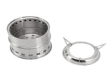 Mini Alcohol Stove for Camping Hiking Stainless Steel Campfire Stove With Storage Bag Round V1294-YM0626-3111220316811