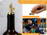 24pc Olive Oil Spout Stainless Steel Weighted Bulk Self-Closing Bottle Pourers for Wine Syrup Home V1258-DP02-C-2842