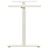 Manual Height Adjustable Standing Desk Frame Hand Crank White 43_321718