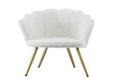 Artiss Armchair Teddy Fleece White Callista UPHO-H-5002-TED-WH