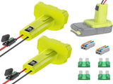 2 Pack Power Wheel Adapter for Ryobi 18 V Battery Switch, DC Power Adapter, Battery Conversion V1188-CYX-DP-387