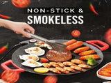 Smokeless Indoor Electric Grill & Nonstick Griddle Compact, Fast-Heating Tabletop Grill for V1197-JD-1101