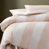 Accessorize Regency Natural Striped Washed Cotton Quilt Cover Set Queen V442-HIN-QUILTCS-REGENCY-NATURAL-QS