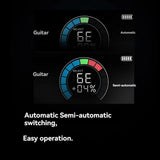 Smart Automatic Guitar Tuner, Full-Color LCD Screen - Metronome & String Winder for Electric V1192-AZ-W-22283