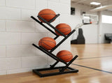 Ball Trolley Rack Display Stand For Basketball Football Storage Heavy Duty Rolling Organiser For V63-920731