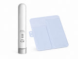 White Cordless Mini Hair Straightener and Blue Curler and Heat Resistant Silicone Storage Mat - 3 V888-ELOSUNG56169-2
