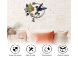 Metal Bird Wall Art Decor Hummingbird - Yellow V1263-JX-926