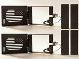 2-Pack Aluminum Alloy RV Bumper End Caps Vent Hole Design, Fits Standard 4-Inch Square Bumper V1192-AZ-W-21718