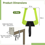 2PCS Portable Pull Up Bar for Doorway, Adjustable Doorway Home Gym System, Lightweight Travel V1369-AZ3-W-08763
