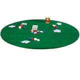Felt Card Poker Cover Green Stretch Elastic Fitted Bridge Card, Mahjong,Night Topper V1366-AZ2-W-07459