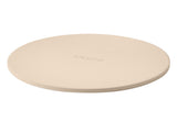 Pizza Stone, 381 mm Round Cordierite Pizza Stone, Extra Large Baking-Stone with Aluminum Peel, 17 mm V952-PSSJQSYX15INBTVJF001V0