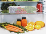 Set of 3 White Plastic Storage Bins with Lids, Sealed Kitchen Containers for Food and Household V1366-AZ2-W-20362