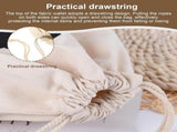 Pack of 8 Fabric Bags - Small Dollar Sign - Drawstring - Coin Pocket - Storage Accessories V1189-WXFBOL-14-1