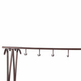 Umbrella Storage Rack Iron with Drip Tray 10 Holes 8 Hooks Umbrella Rack Stand for Home Hotel Lobby V1294-YM0716-3117220148213