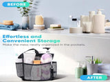 2 Pack Mesh Shower Caddy Portable for College Dorm Room Essentials, Shower Caddy Dorm with 8-Pocket V1258-DP02-C-1084