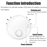 Sweeping Robot Vacuum Cleaner 3 in 1 Intelligent Robot Cleaner with Suction Sweeping and Wiping V1294-YM0901-10246412