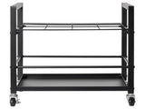 Blueprint Storage Rack, 12 Slots Blueprint Holder with Wheels, Mobile Metal Blueprint Storage Cart V952-LTJJS12CLDS050UB8V0