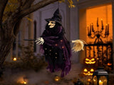 Witch Figurines Halloween Decorations Outdoor, Porch Swing Witch Statue Outdoor Hanging Lights with V1192-AZ-W-35134