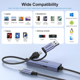 BENFEI 408GY USB-C to USB-C+A + PD Video/Audio Capture Card Supporting Full HD 1080P 60FPS V28-ELEBEN408GY