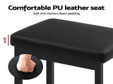 2x Artiss Metal Bar Stools PU Seat Dining Counter Chairs BA-TW-W0087-BKX2