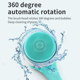 Purple Electric Bath Brush & Multi-Functional Massager - Long Handle Waterproof Body Cleansing Tool V888-ELOSUNG13451
