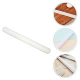 White Plastic Rolling Pin with Smooth for Easy Dough Rolling and Quick Cleanup, Ideal for Home V1369-AZ3-W-15755