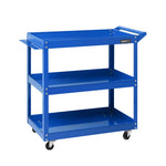 Giantz 3-Tier Tool Cart Trolley Workshop Garage Storage Organizer Blue TB-CART-3L-BL