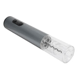 Electric Wine Bottle Opener Automatic Corkscrew W/Foil Cutter Pourer Vacuum StopperSilver Gray V1294-YM0718-3118200270812