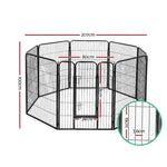 i.Pet 40" 8 Panel Dog Playpen Pet Exercise Cage Enclosure Fence Play Pen PET-DOGPLAYPEN-H100