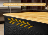 CARLA HOME Bread Bin with Bamboo Lid used as Chopping Board for Kitchen Countertop LSB-36093