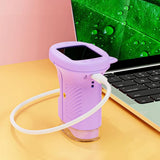 1000X Handheld Microscope - 1080P Mini Pocket Digital Microscope Purple V1263-JX-7343-2