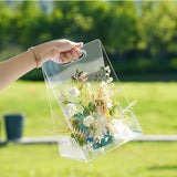 Acrylic Hand-held Vase,High-end Transparent Box,Portable Basket Floral Arrangement V1366-AZ2-W-05141
