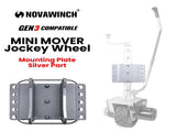 Mini Mover Mounting Plate Silver Part for Gen 3 Caravan Jockey Wheel NT0405X-BC
